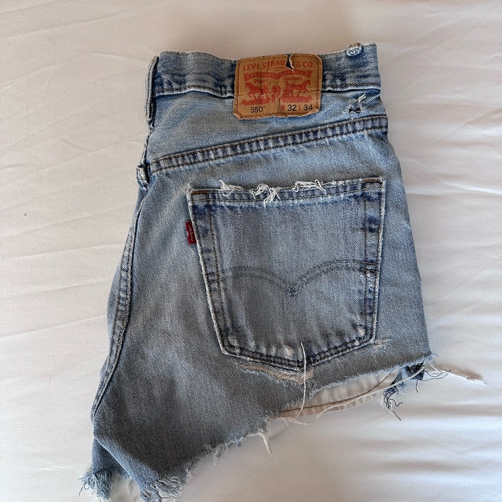 Levi's Light Blue Denim Cutoff Shorts